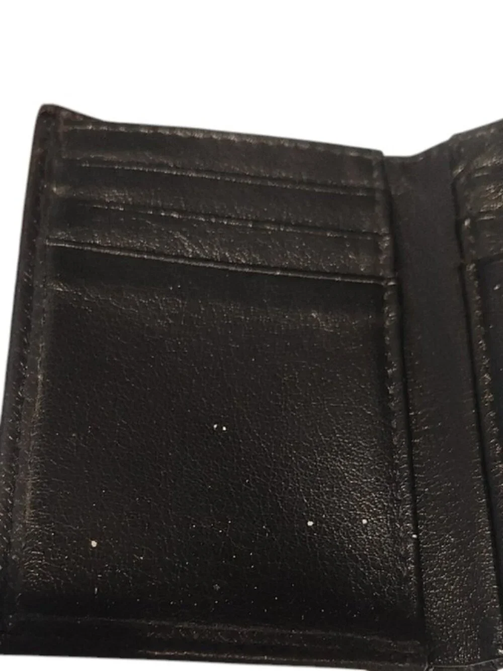 True Religion Black Leather Men's Wallet - Used